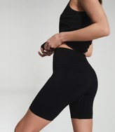 Thumbnail for your product : Reiss KITTY HIGH WAIST CYCLING SHORTS Black