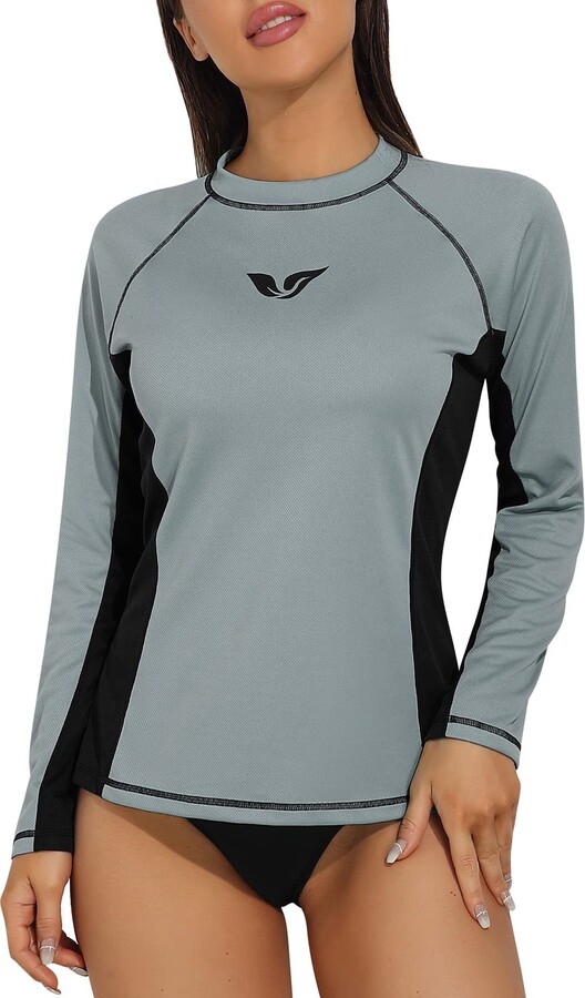 CharmLeaks Women UPF 50+ Rash Guard Long Sleeve Sun Protection Swim