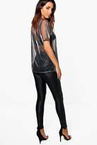 Thumbnail for your product : boohoo Matte Leather Look Highwaist Leggings