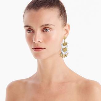 J.Crew Bead-and-raffia earrings