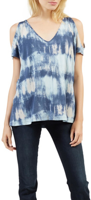 Tart Collections Blue Tie-Dye Top