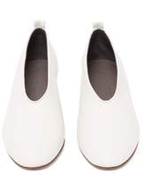 Thumbnail for your product : Gray Matters Mildred Block-heel Leather Pumps - Womens - White