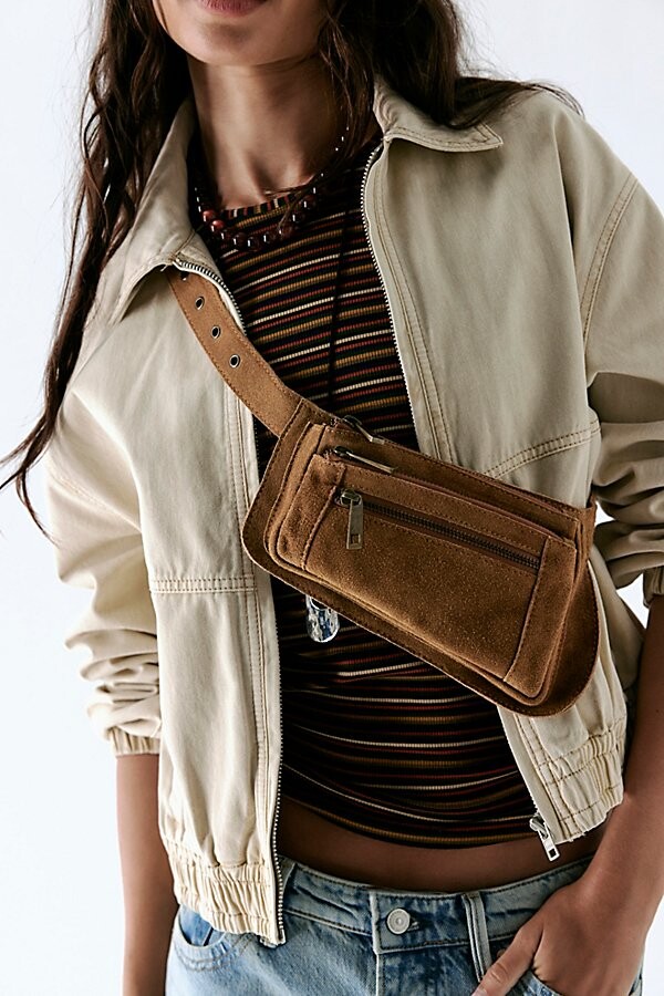 Free People Avalon Suede Sling Bag
