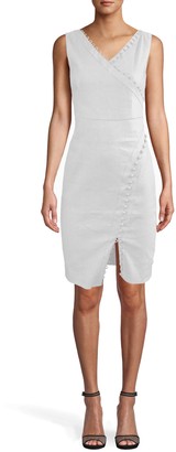 white linen strappy dress