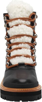 Marc Fisher Izzie Genuine Shearling Lace-Up Boot