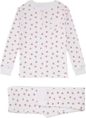 Marie Chantal Marie-Chantal Heart Print Pyjama Set (2-10 Years)