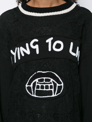 Haculla Dying to live patch sweater