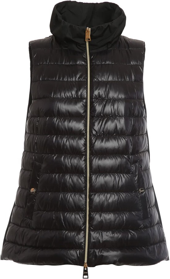 Herno Black Down Vest ShopStyle