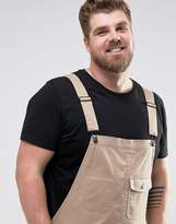 Thumbnail for your product : ASOS PLUS Short Overalls In Stone