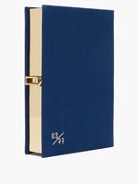 Thumbnail for your product : Olympia Le-Tan Gone With The Wind Embroidered Book Clutch - Blue Multi