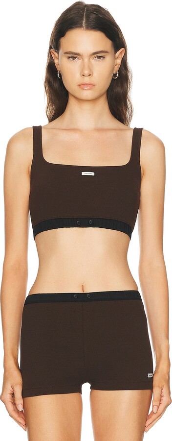Entire Studios Lounge Bra Top in Brown