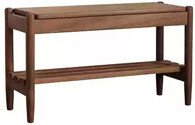 Scandinavian Minimalist Solid Wood Entryway Shoe Bench