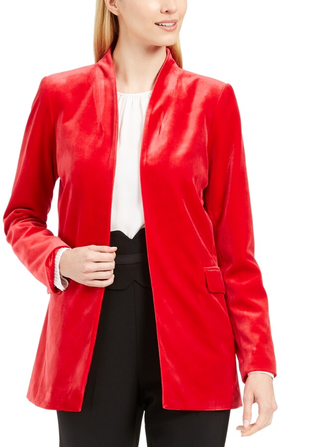 petite red jacket