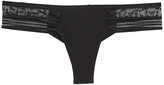 Thumbnail for your product : Maison Lejaby Embroidered Stretch-jersey And Tulle Mid-rise Briefs