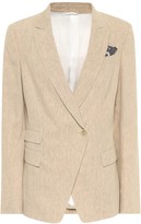 Thumbnail for your product : Brunello Cucinelli Stretch-linen blazer