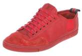 Thumbnail for your product : Louis Vuitton Leather Low-Top Sneakers