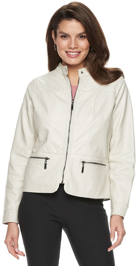 apt 9 womens leather jacket