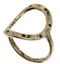 Thumbnail for your product : Pieces Larissa Open Circle Ring