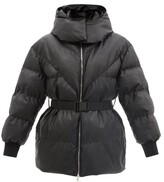 Thumbnail for your product : Stella McCartney Kayla Hooded Quilted Faux Leather Jacket - Black