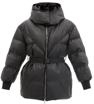 Stella McCartney Kayla Hooded Quilted Faux Leather Jacket - Black