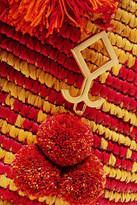 Thumbnail for your product : Yosuzi Asema Embellished Woven Straw Tote