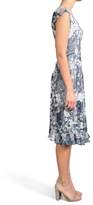 Thumbnail for your product : Komarov Print Pleated Chiffon & Charmeuse Dress