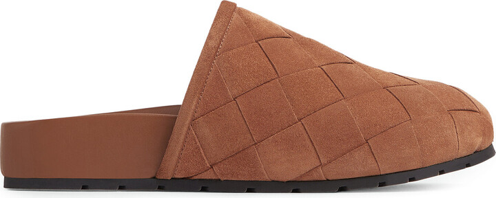 Bottega Veneta Reggie Intrecciato Suede Clogs