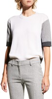 Thumbnail for your product : Piazza Sempione Tricolor Cashmere Top