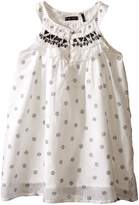 Thumbnail for your product : Ikks Sleeveless Cotton Dress with Small Tribal Print & Embroidery Detail at Neckline (Toddler/Little Kids/Big Kids)