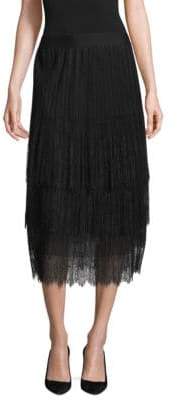 Kobi Halperin Brooklyn Lace Pleated Midi Skirt