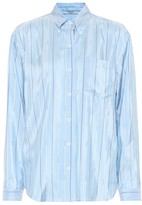 Thumbnail for your product : Prada Striped silk shirt