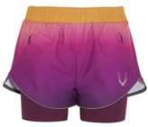 Thumbnail for your product : Lucas Hugh Rebel Ombré Shell And Stretch-Jersey Shorts