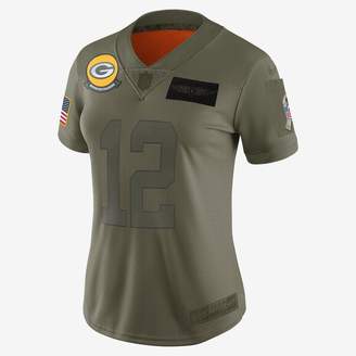 Nike Women's Football Jersey NFL Green Bay Packers Limited Salute To Service (Aaron Rodgers)