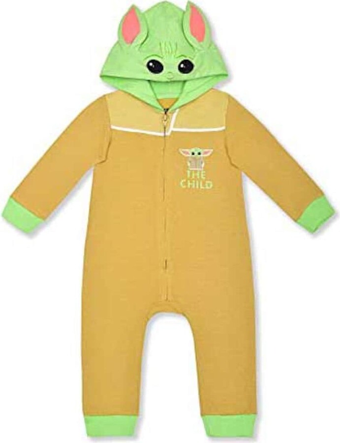 Children's Apparel Network Newborn Grogu Green the Mandalorian the Child Hoodie Full-Zip Long Sleeve Jumper