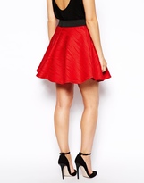 Thumbnail for your product : AX Paris Skater Skirt in Ripple Fabric