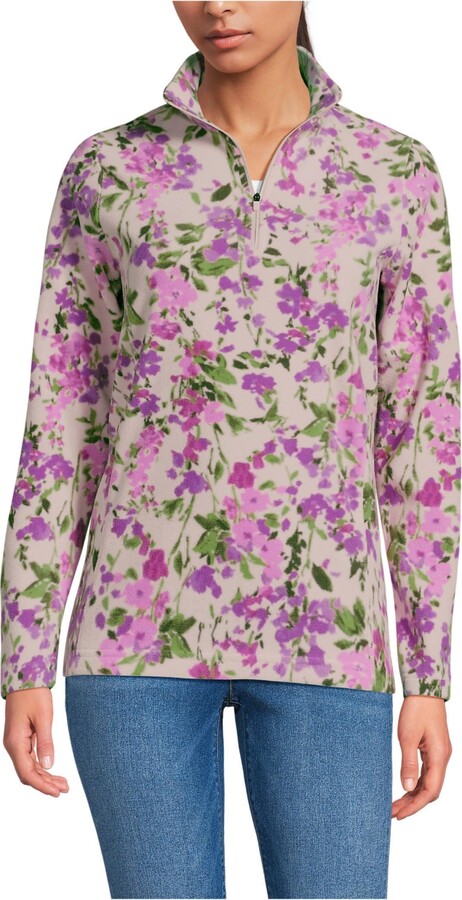 Lands' End Women's Petite Anyweather Fleece Quarter Zip Pullover