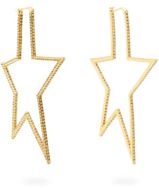 Lynn Ban - Star Pave-topaz Gold-plated Earrings - Gold