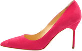 Thumbnail for your product : Manolo Blahnik BB Suede 90mm Pump, Fuchsia (Made to Order)