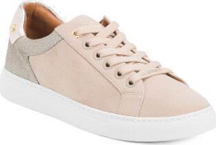 Suede Signature Stud Trainers for Women | Leather/Man-Made Sole/Metal
