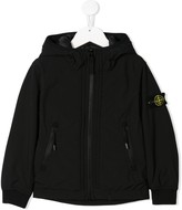 Thumbnail for your product : Stone Island Junior Logo Zip-Up Hoodie