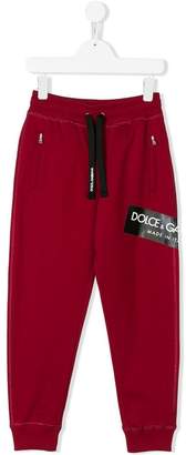 Dolce & Gabbana Kids logo print track trousers