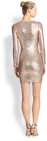 Thumbnail for your product : BCBGMAXAZRIA Sabryna Python Sequin Cocktail Dress