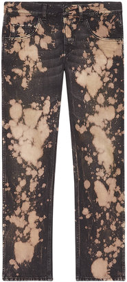 Gucci Bleached denim tapered pant