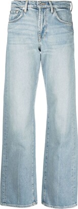 7 For All Mankind Mid-Rise Wide-Leg Jeans