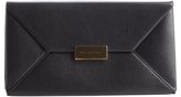 Thumbnail for your product : Stella McCartney black faux leather envelope clutch