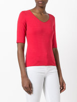 Thumbnail for your product : Armani Collezioni scoop neck top