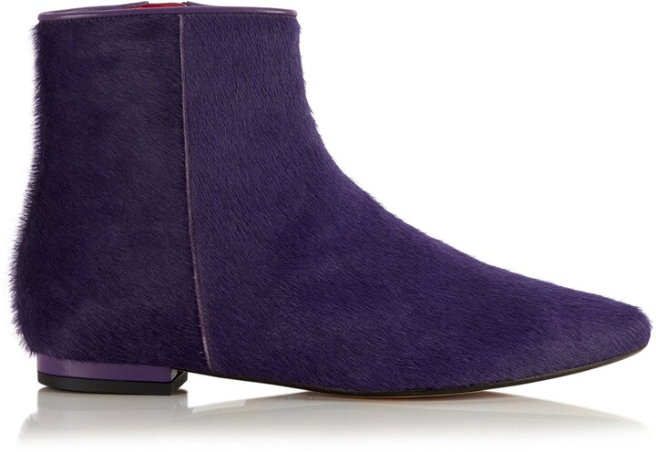 flat suede ankle boots