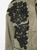 Thumbnail for your product : Mason floral appliqué safari jacket