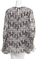 Thumbnail for your product : Thomas Wylde Printed Silk Top w/ Tags