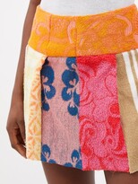 Thumbnail for your product : Rave Review Riana Panelled Cotton-terry Skirt - Multi